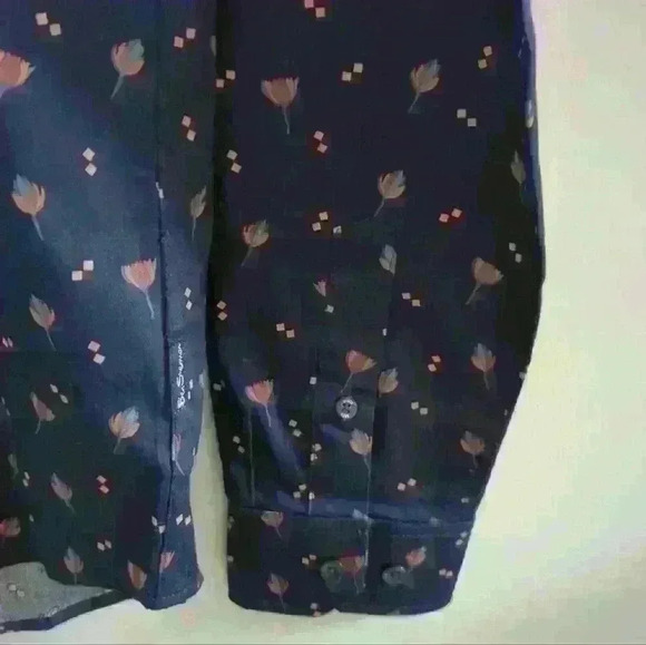 BEN SHERMAN | Men's Navy (Marine) Blue Regular-Fit Scattered Floral Dre… - Picture 5 of 7